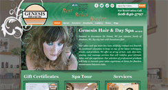 Desktop Screenshot of genesishairanddayspa.com